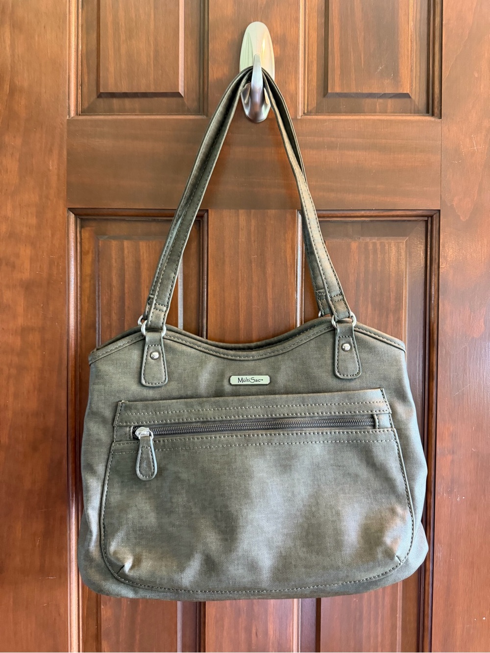 MultiSac Olive Green Shoulder Bag for Women